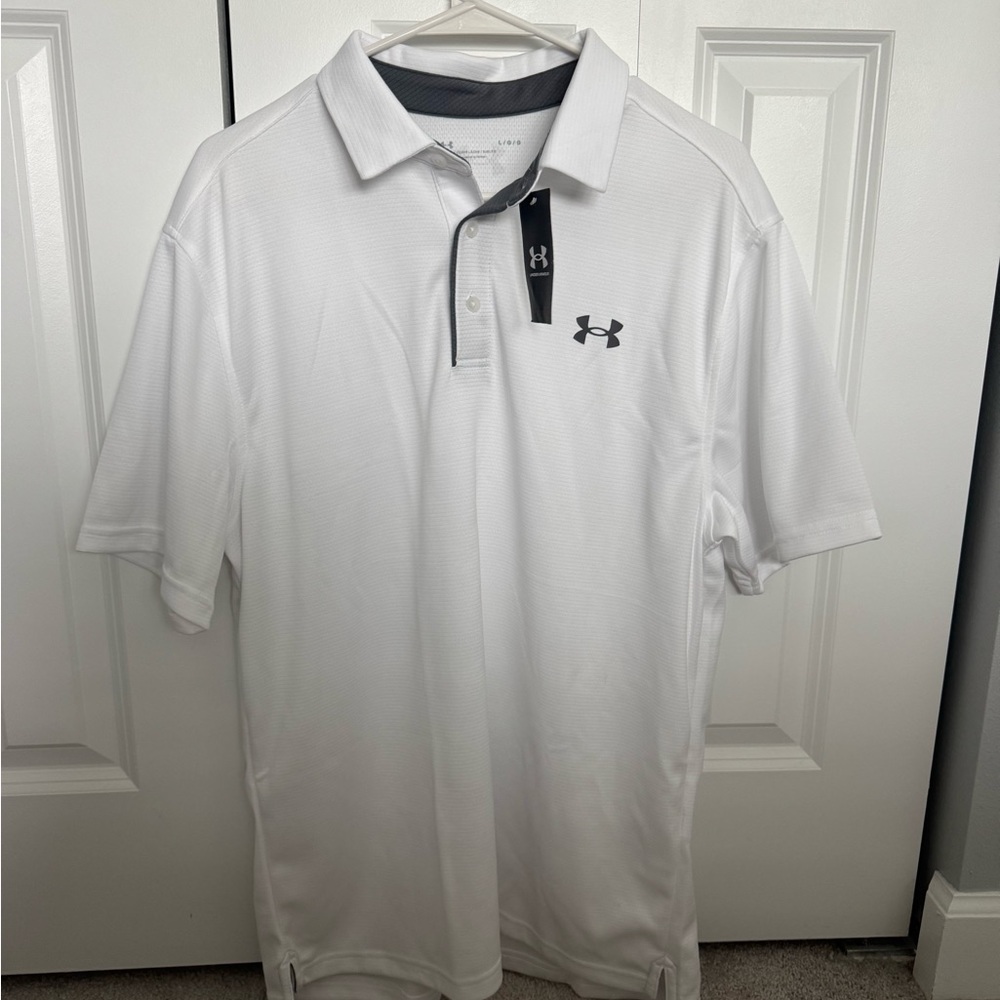 Under Armour Men's Classic White Polo